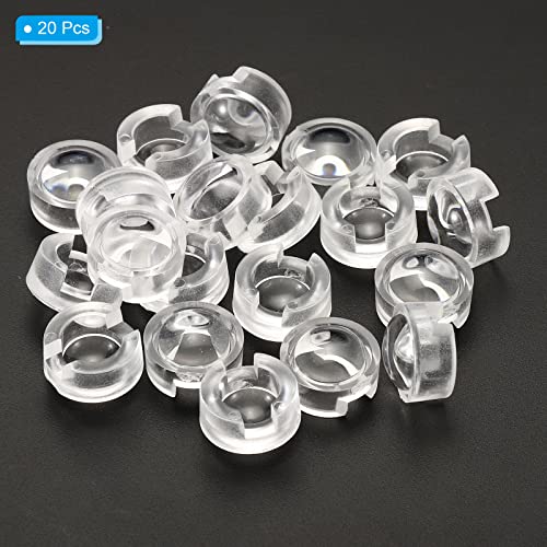 13 mm LED Convex Lens, 20 stuks, 100 graden Straalhoek, Acryl LED, Optic, Convex, Convex condensator Lens voor 1W, 3W, LED, Infrarood kralen, Transparant 3