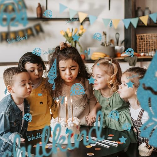 Konfietti Glitter School Kinderdecoratie Paper Inleiding tot School (Blauw) 5