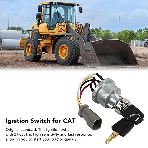 Motorontstekingsschakelaar, ontstekingslot met 2 toetsen, Schakelschakelaar 110-7887 Geschikt voor Caterpillar Modellen Wiel Type Charger 4
