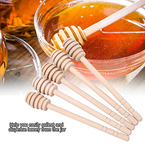 24st Houten Honing Dipper Stick Jam Siroop Drizzler Stirring Rod Keuken Gadgets (16cm) 3