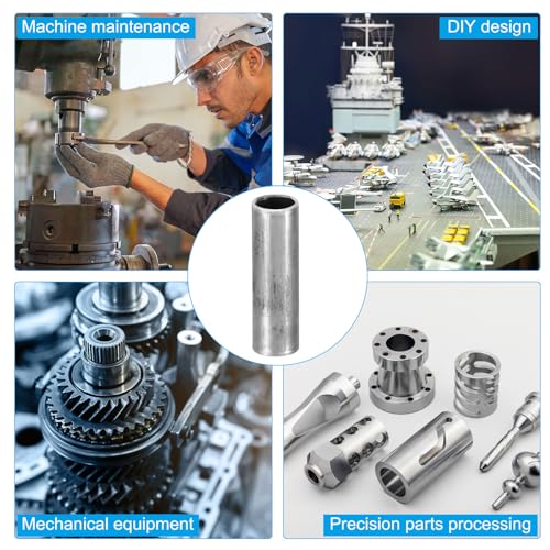 M6 Steel Standoffs, 12st Metaal Standoffs Staal 6mm ID x 8mm OD x 26mm L Carbon Staalspacer schroefspacer ronde voor 1/4" of M6 schroefbouten 5