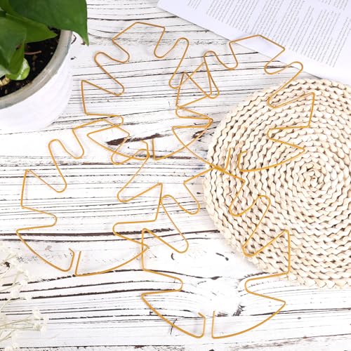 4Pcs Monstera Leaf Plant Ondersteuning, Metaal Monstera Ondersteuning Klimmen Plant Stam Stabilisator Houder voor Binnen en Buiten Tuin Accessoires (Goud) 3