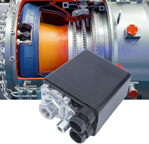 Sea Air Compressor drukschakelaar Vier-weg drukregeling instelbare drukventiel switch zware mechanische druk regelbare luchtpomp accessoire 4