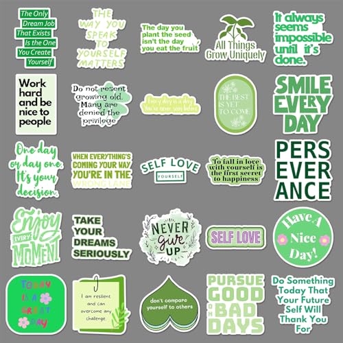 Inspirerende citaten Stickers voor jongeren en volwassenen, 50 stuks, Motivatie Vinyl Sticker Set, Auto, Motorfiets, Fiets, Skateboard, Snowboard, Bagage, Laptop, Koffer, Helm, Motorfiets, Computer 4