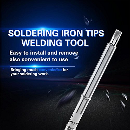 Remplaatsing d'Outil de Soudure de Bouts de Fer de Série de T12 pour le Remaniement FX-951 est Idéal pour le Soudage à Basse Température 200°C ~ 480(T12-D4)