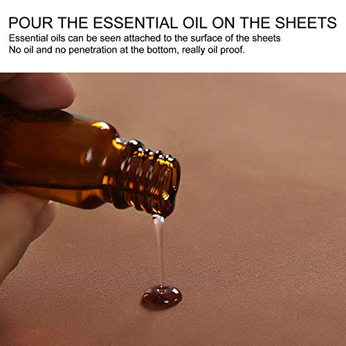 Spa Massageblad, Oliebestendig Polyester SPa Koffietafelhoes met gezichtsgat Matras Herbruikbare bank Machine Wasbaar Verdikt Zacht Waterdicht 2 Pieces(03) 3