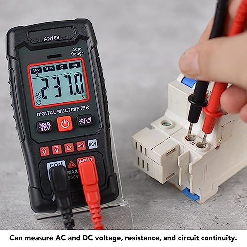 Draagbare multimeter, digitale multimeter met 4000 nummers, automatische spanningsmeter, weerstandsmeter NCV Draagbare multimeter 3