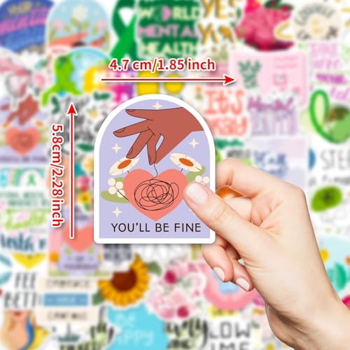 Geestelijke Gezondheid Stickers voor tieners en volwassenen, 50 stuks, geestelijke gezondheid, Vinyl Sticker Set, Auto, Motorfiets, Fiets, Skateboard, Snowboard, Bagage, Laptop, Koffer, Helm, Motorfiets 4