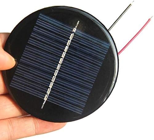 4 stuks 6 V 0,5 W 80 mm mini-zonnepanel, epoxyharsmodule, droogbaar zonnepanelen voor zonne-energie, thuis, doe-het-zelf, wetenschapsprojecten, speelgoed, oplader 4