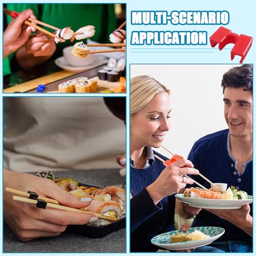 16 stuks Chopsticks voor beginners Help Easy Chopstick Trainers Herbruikbare Chopsticks voor beginners Chopsticks Helper voor kinderen Non-Slip en Portable voor volwassenen, Beginner of 3