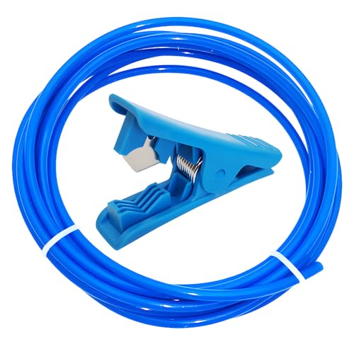 Teflon slang blauw, voor spuitmond 3D printer 8 m PTFE 1,75 mm filament ID 2 mm OD 4 mm Teflon Tube voor mondstuk + pijpensnijder