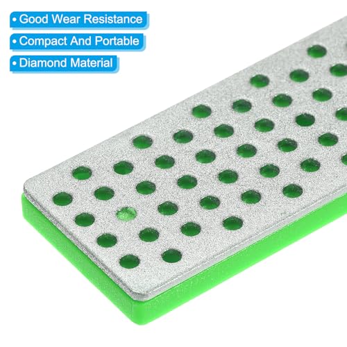 100mm Extra Coarse Snowboard Diamond Stone,2Pcs Ski Edge Grinder Diamond Rand bestanden Snowboard Whetstone, Groen 4