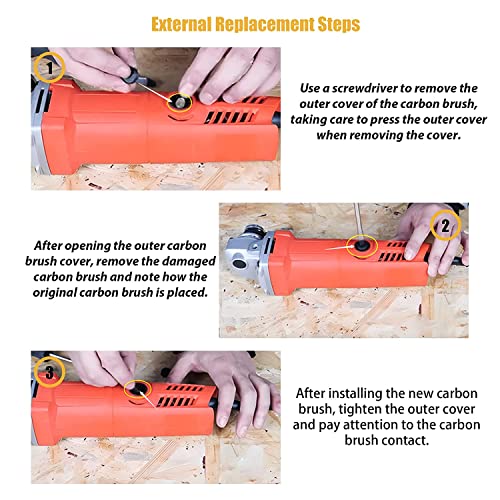 100st 10 maten elektrisch gereedschap koolstof borstels vervanging 4