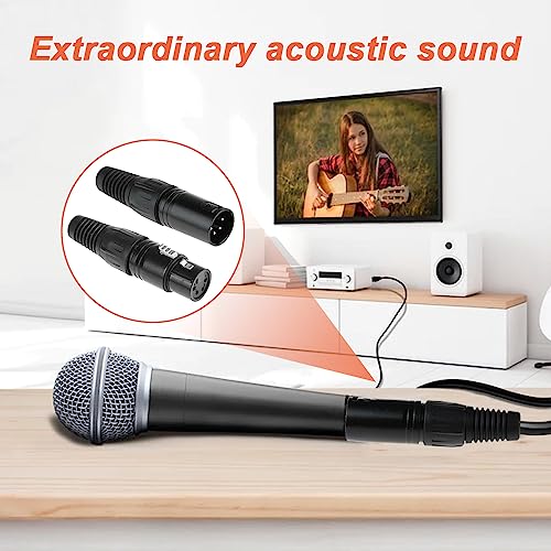 4 Pin XLR Plugs Connectors - Man en vrouw, Audio Microfoon Microfoon Connector voor luidspreker, Microfoon, Camera, Versterker (8PCS) 4