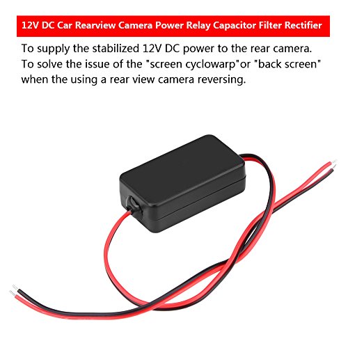 12V DC auto achteruitkijkcamera Power Relay condensator Filter Rectifier 3