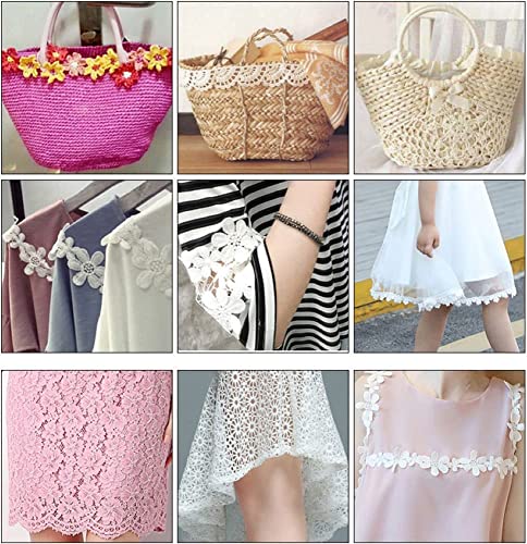 Vintage Decoratie Lace Ribbon 10m Katoenen Kant Trim Haak Lace Decoratieve Lint Stof Cadeaulint voor Naaien Ambachten Bruiloft Kerstmis Beige 4cm