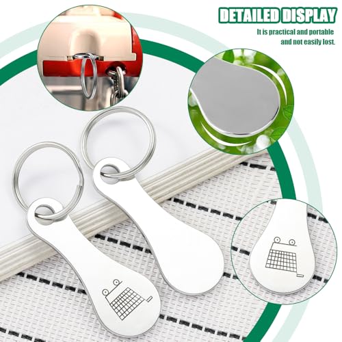 6 stuks Trolley Token Universal Winkelwagen Token Winkelwagen Verwijderaars gemaakt van roestvrij staal voor het vrijgeven van Supermarkt Trolleys winkelwagen Token Tool Accessoires 5