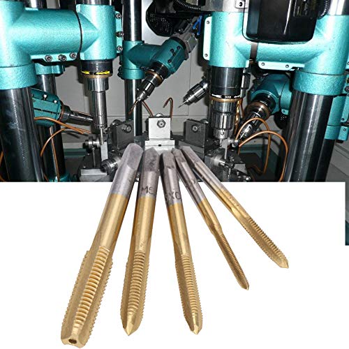 Draadtap Bit, 5 st Draadtap Gereedschap voor het tappen van gereedschapsmachines Boor/Tap/Countersink Set M3 M-4 M5 M6 M8(coated)