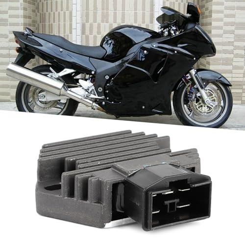 Motorspanningsregelaar, motorregelaar gelijkrichter Geschikt voor CBR 1100 XX/VFR 750 31600-KFG-861 31600-HN5-671, Zwarte body afmetingen: ca. 85 x 62 cm, Normaal, Zwarte body afmeting: ca. 85 x 3