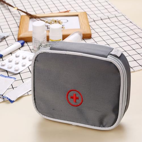 Medische zak Small Travel Apotheek Bag Draagbare EHBO Bag Leeg pakket Medische opslag Bag Medicine Bag Noodzak voor Outdoor Sport Home Camping Wandelen 5