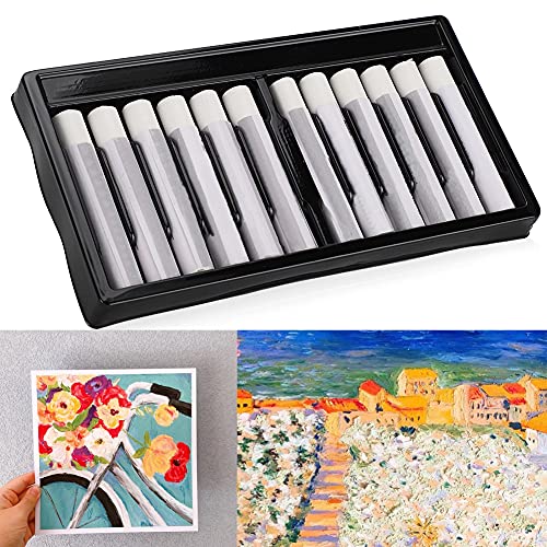 12st olieverfstok, witte olie pastels sticks, kinderen schilderen gereedschap kunst levering tekening pen briefpapier voor binnen activiteiten schoolbenodigdheden 4