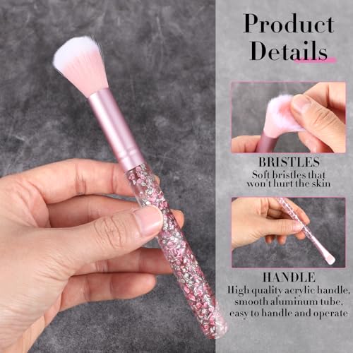 Crystal Sparkles 7-Piece Powder Brush Set make-up Penselen Flawless Powder Penselen Beauty Cosmetics Foundation Blusher Eye Shadow Human Concealer Highlight Penselen 3