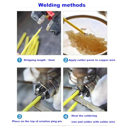 2st GX12 6 Pole Aviation Connector, 12mm Solder Man en Vrouwelijke Panel Cable Aviation Connector (GX12 6-Pole) 5