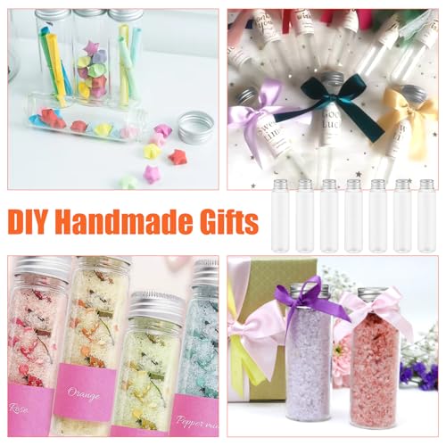 18 stuks testbuizen met schroefdop, 50ml testbuizen, kunststof testbuizen met schroefsluiting, bloemtestbuizen, geschikt voor bloemen, snoep, vloeistoffen 4