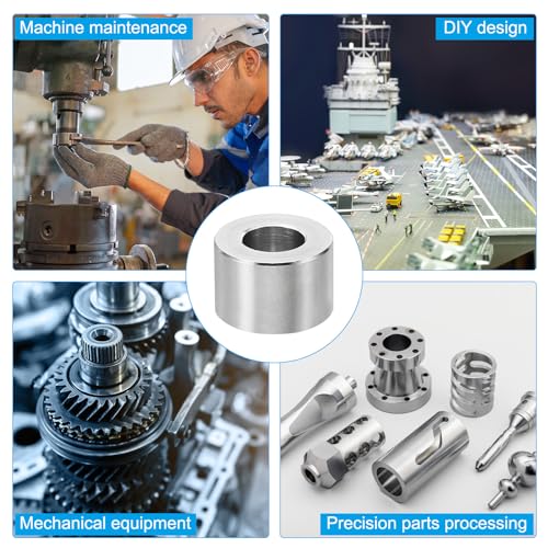 M6 Stainless Steel Standoffs, 10st Metaal Standoffs Roestvrij staal 6.2mm ID x 12mm OD x 8mm L Spacer Schroefspacer Ronde voor 1/4" of M6 Schroefbout 5