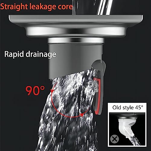 Afvoervloer Roestvrij stalen vierkant Anti Odor Straight Floor Drain voor badkamer, Doucheruimte, Matte Zwart, 10x10cm 5