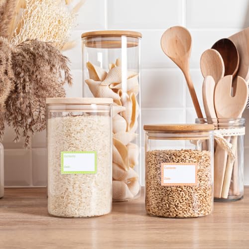 500st Vriezeretiketten, Gepersonaliseerde Zelfklevende Labels, 40x25mm, Koelkast Labels, Olie- & Waterbestendig, Naamlabels voor Datum, Voedseletiketten voor Jam, Kantoor, Keuken 5