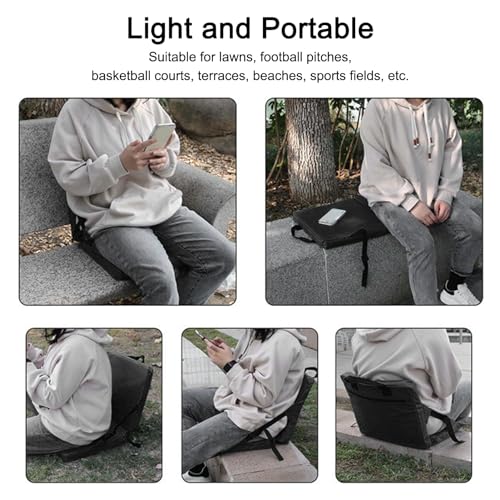 Opvouwbare Kussen Vloer Stoel Vloer Gaming Stoel Verstelbare Meditatie Stoel Comfortabele Vouwbare Rugsteun Vloer Stoel voor Outdoor Binnen 5