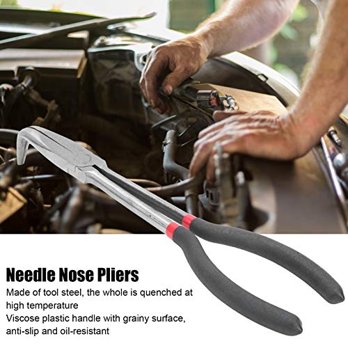 Naaldtang 11 inch 90-gra, Abrasifs Abrasifs gebogen tang Staal Hoge temperatuur blusserende klem Handgereedschappen 3