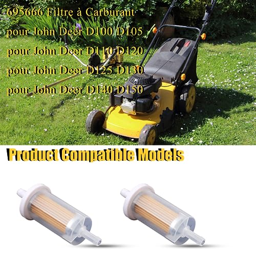 695666 Brandstoffilter voor John Deer D100 D105 D110 D120 D125 D130 D140 D150 D155 D160 D170 L105 L108 L111 L120 L1118 18 liter. 45125 691035 493629 grasmaaier 3