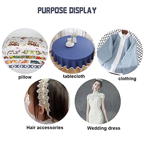 10 Yard geborduurd Lace Edge, Stof Lace Ribbon, Geschenklint, Lace Tape, By Metre, Lace Board, Zelfknutselen, Naaien, Kerstmis, Bruiloft, Partij, Decoratie, Bloemen, Cadeaupapier, Violet