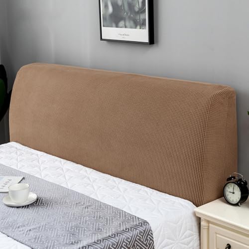 Headboard Cover voor Bed Stretch Headboard Cover, Stretch Headboard Cover voor Headboard Cover, Cover voor gewatteerde Headboard, 150-170cm, Koffie