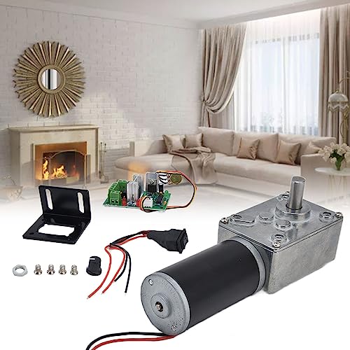 DC 12V Gear Motor en PWM stuurprogramma set, 20-400 RPM Motorserie, snelheidsreductiemotor met 8Mm D-as (50RPM) 4