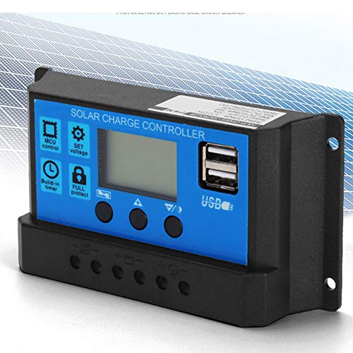 60A/50A/40A/30A/20A/10A 12V 24V Auto Solar Charge Controller PWM Controller(50A) 5