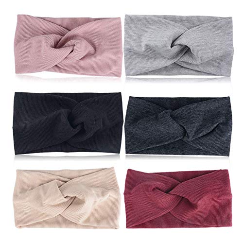 Verpakking van 6 haarbandjes Haarbanden Kleurrijke Velvet Elastische Haarbanden Elastische Hoofdbanden (6 stuks haarbandjes)