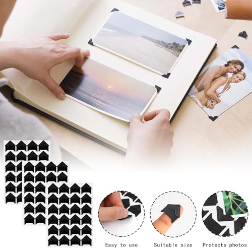 432 stuks Photo Corners Zelfklevende, Photo Corner Stickers Scrapbook Photo Corner Stickers Photo Mounting Corners Stickers Photo Border Corner Stickers voor fotoalbum dagboek DIY Ambachten 4
