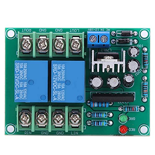 Dubbelkanaals digitale luidspreker bescherming Circuit Board Power On Mute Delay versterker Component 10A DC12-18V