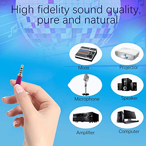 7st 3,5mm Stereo Male Jack Plug, 3.5 voor Soldering Jack Plug, 4 Pin TRRS Headphone Repair Plugs, 3,5mm (1/8 inch), voor DIY Stereo-hoofdtelefoon 3