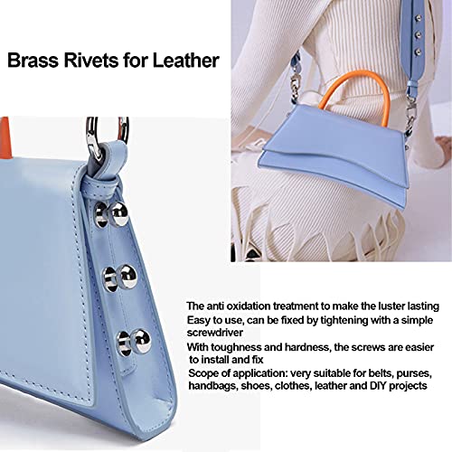 20 Sets/Pack, Rose Gold Monk Head Pacifier Schroef Rivet, Bag hardware accessoire Pacifier Rivet, Schroef Rivet sieraden (LST7X6mm) 3