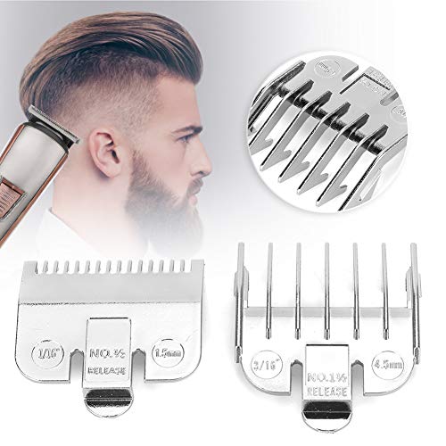 Universele clipper bevestigingskam voor professionele roestvrijstalen snijgeleiding 1,5 mm + 4,5 mm(Electroprating silver) 3