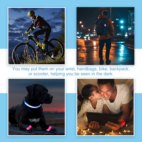 Reflectieve Bat Bands, Reflector Band, Snap Armbanden, Armbanden, Hoge zichtbaarheid, Veiligheidsreflectoren, Polsband, Strips voor Nacht Joggen, Fietsen, Wandelen 5