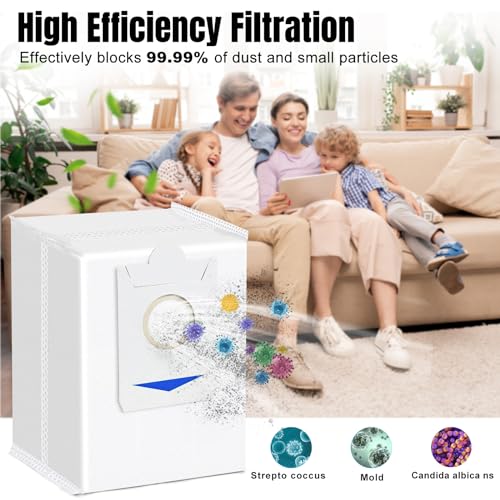 12PCS Stofzakken voor ECOVACS DEEBOT X2/X2 Omni/X2 Pro/DEX86 Stofzuiger Robotvervangingsonderdelen, Car-Leeg Station DDB030025 4