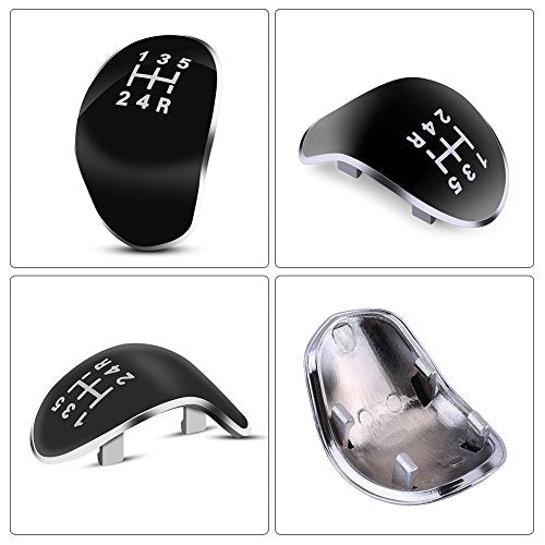 Gear Shift Knob 5 Speed Car Gear Shift Knob Head Cover Black, Black, professioneel 4