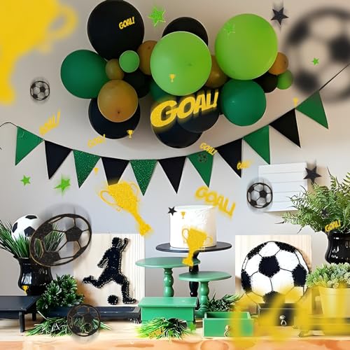 120 st. Voetbal tafel Confetti Sport partij decoratie voor jongens verjaardag decoratie baby douche geslacht onthullen partij decor 5