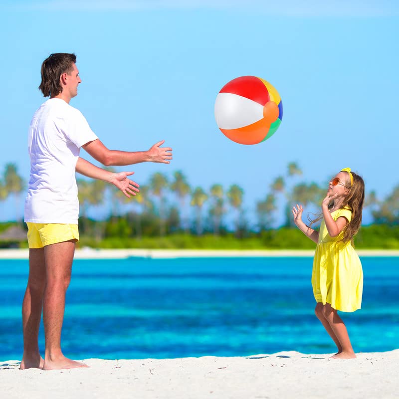 Opblaasbare strandballon, 40 cm Opblaasbare strandballonnen, draagbare zwembadballonnen voor vakantie, zwembad, partijen 4