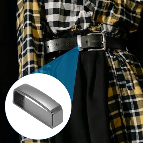 1 3/8" 36mm Riem Loop Houders, 2st Legering Belt Ring Mannen Gesp voor DIY Craft Belt Attachment, Zwart, Zwart, 40mm x 14mm 5